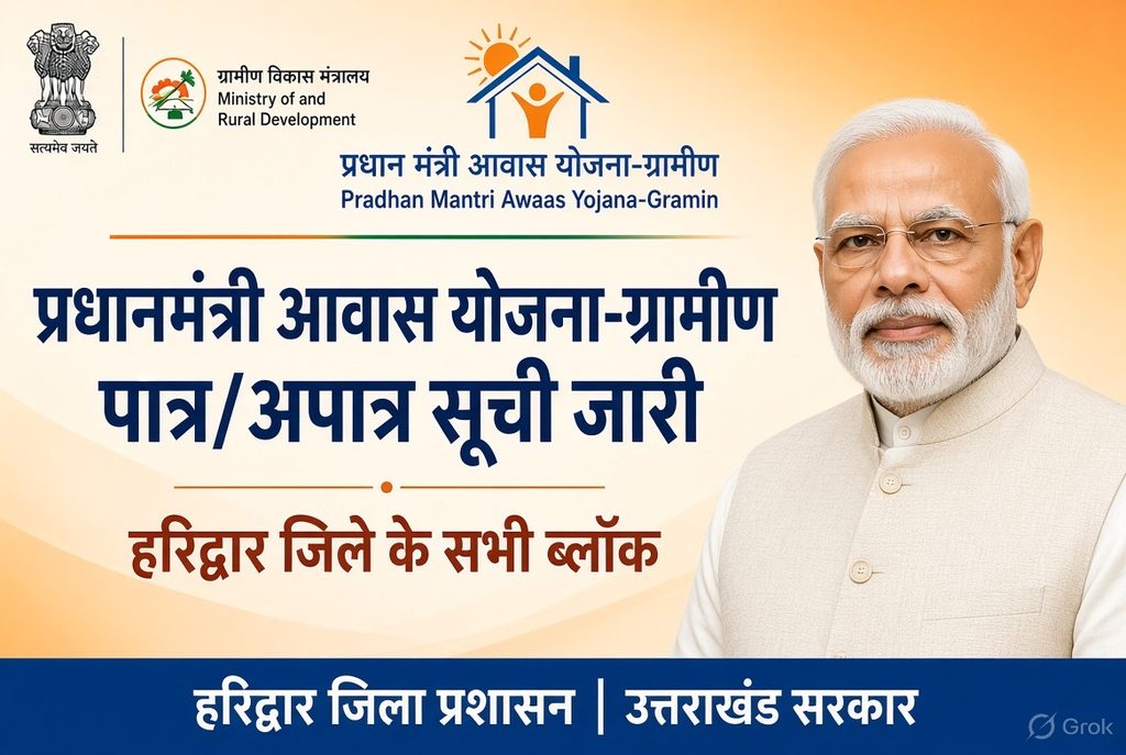प्रधानमंत्री आवास योजना-ग्रामीण (PMAY-G) पात्र/अपात्र सूची जारी rygr0